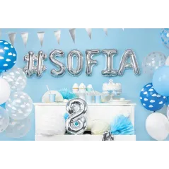 Balon Foliowy Litera S Srebrny 35 Cm