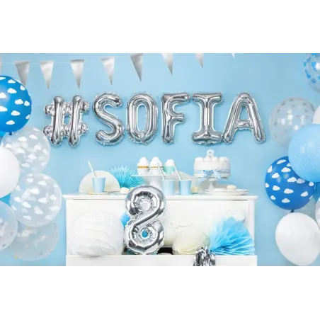 Balon Foliowy Litera S Srebrny 35 Cm