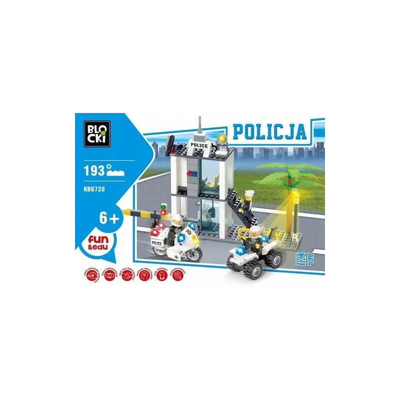 POLICJA POSTERUNEK KLOCKI BLOCKI 6+