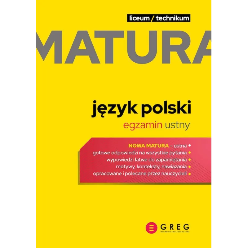 JĘZYK POLSKI. EGZAMIN USTNY. MATURA 2023