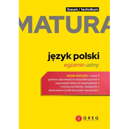 JĘZYK POLSKI. EGZAMIN USTNY. MATURA 2023