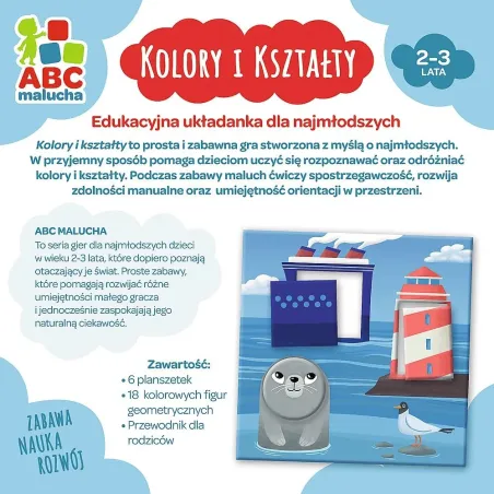 Kolory I Kształty Abc Malucha Układanka Edukacyjna 2-3 Lata