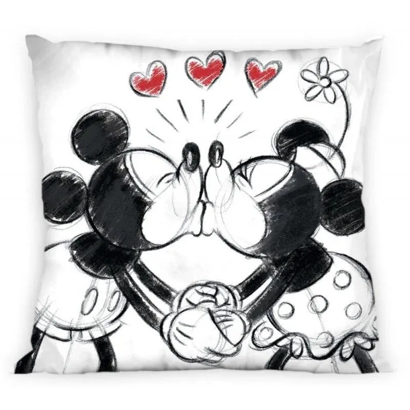 DEKORACYJNA POSZEWKA NA PODUSZKĘ 40X40 DISNEY MICKEY I MINNIE