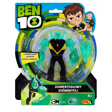 BEN 10 DIAMENTOGŁOWY FIGURKA PODSTAWOWA KOLEKCJONERSKA 13 CM 4+