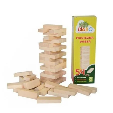 Jenga Magiczna Wieża Gra Zręcznościowa 6+ Jenga Magiczna Wieża Gra Zręcznościowa 6+