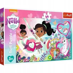 NELLA NIEUSTRASZONA KSIĘŻNICZKA PUZZLE MAXI 24 ELEMENTY TREFL 3+