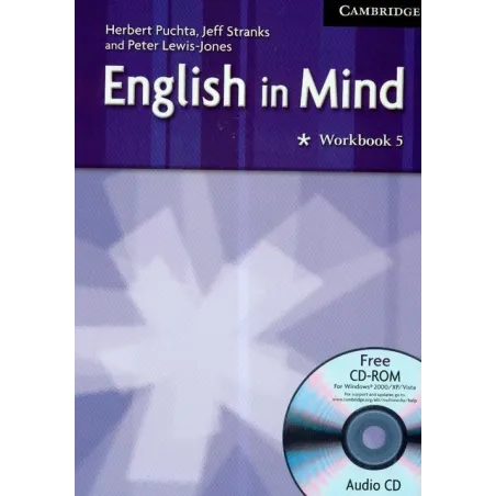 ENGLISH IN MIND 5 WORKBOOK + CD Herbert Puchta, Jeff Stranks, Peter Lewis-Jones - Cambridge University Press
