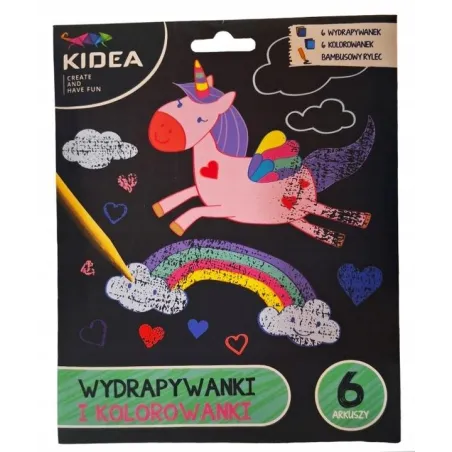 Jednorożce. Wydrapywanki I Kolorowanki Jednorożce. Wydrapywanki I Kolorowanki