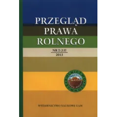 PRZEGLĄD PRAWA ROLNEGO Roman Budzinowski - Wydawnictwo Naukowe UAM