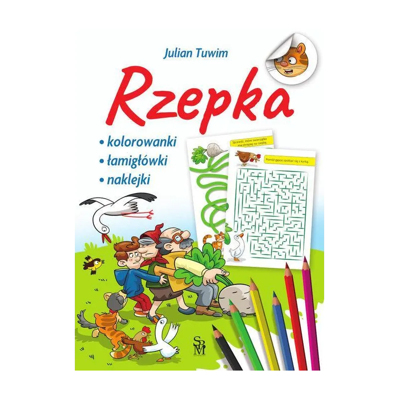 RZEPKA. KOLOROWANKI, ŁAMIGŁÓWKI, NAKLEJKI