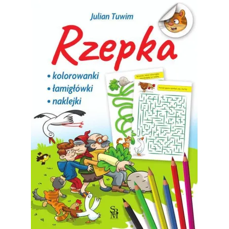 RZEPKA. KOLOROWANKI, ŁAMIGŁÓWKI, NAKLEJKI