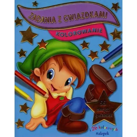 Kolorowanie Zadania Z Gwiazdkami 99 Złotych Gwiazdek I 26 Kolorowych Nalepek