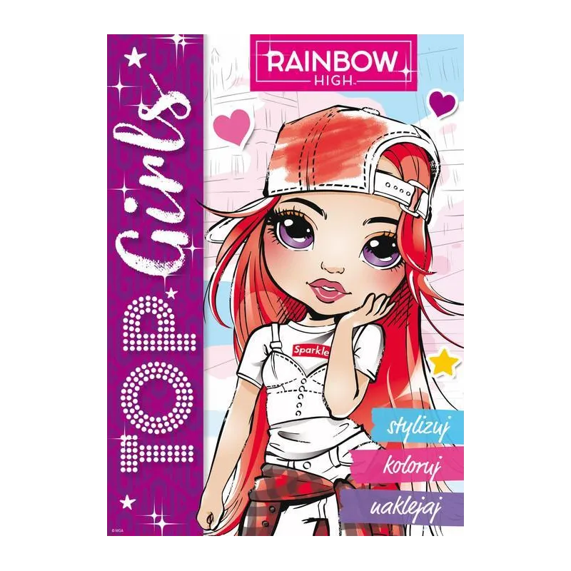 RAINBOW HIGH. TOP GIRLS. STYLIZUJ, KOLORUJ, NAKLEJAJ