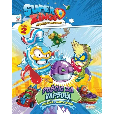SUPERZINGS. POŚCIG ZA KAPSUŁĄ. KSIĄŻKA Z NAKLEJKAMI