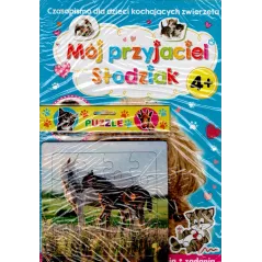 MÓJ PRZYJACIEL SŁODZIAK. CZASOPISMO DLA DZIECI KOCHAJĄCYCH ZWIERZĘTA + PUZZLE KONIE 4+