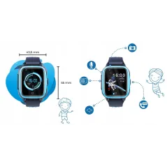 WODOODPORNY SMARTWATCH DZIECIĘCY SIM GPS CALMEAN VIDEO WATCH 4G