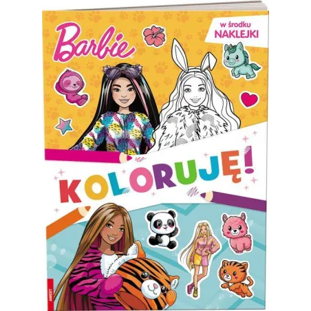 BARBIE. KOLORUJĘ! KOLOROWANKA Z NAKLEJKAMI