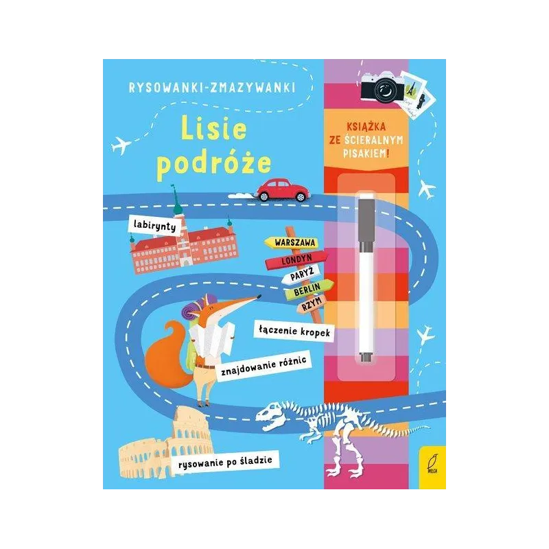 LISIE PODRÓŻE. RYSOWANKI-ZMAZYWANKI ZE ŚCIERALNYM PISAKIEM