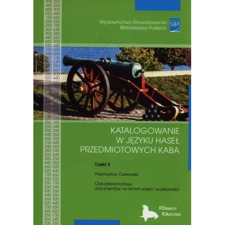KATALOGOWANIE W JĘZYKU HASEŁ PRZEDMIOTOWYCH KABA 5 Przemysław Ćwikowski - SBP