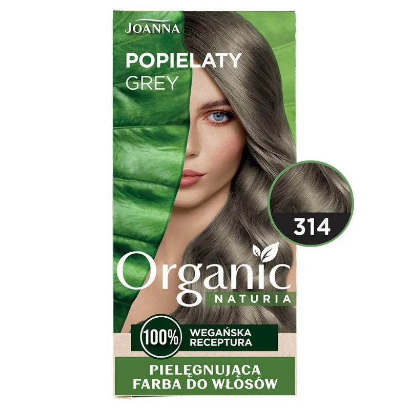 FARBA DO WŁOSÓW 314 POPIELATY JOANNA NATURIA ORGANIC VEGAN