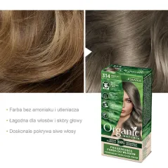 FARBA DO WŁOSÓW 314 POPIELATY JOANNA NATURIA ORGANIC VEGAN
