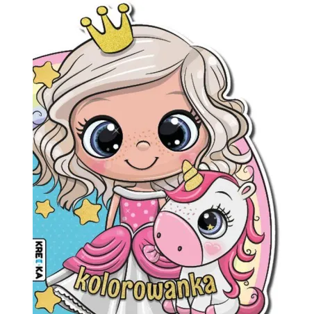 Księżniczka. Kolorowanka Z Wykrojnikiem Księżniczka. Kolorowanka Z Wykrojnikiem