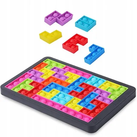 TETRIS RELAKSACZE BĄBELKOWA UKŁADANKA LOGICZNA 3+