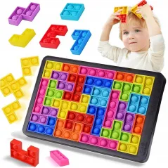 Tetris Relaksacze Bąbelkowa Układanka Logiczna 3+