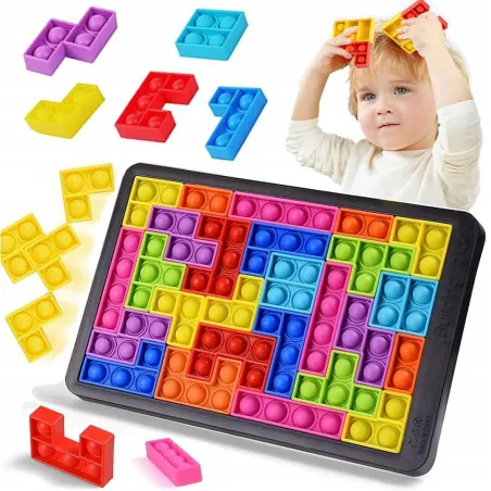 Tetris Relaksacze Bąbelkowa Układanka Logiczna 3+