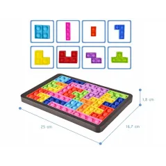 TETRIS RELAKSACZE BĄBELKOWA UKŁADANKA LOGICZNA 3+