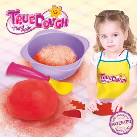 OGNISTA CZERWIEŃ. MASA PLASTYCZNA + MISECZKA 3+