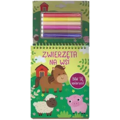 ZWIERZĘTA NA WSI. BAW SIĘ KOLORAMI 4+ II GATUNEK