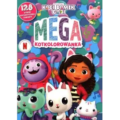 KOCI DOMEK GABI. MEGA KOTKOLOROWANKA