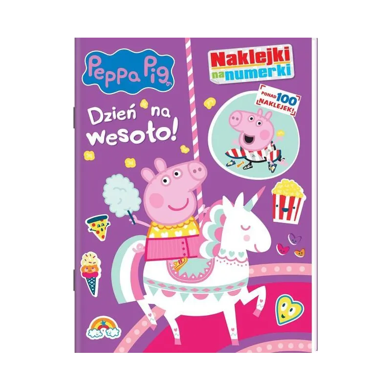 ŚWINKA PEPPA. DZIEŃ NA WESOŁO! NAKLEJKI NA NUMERKI