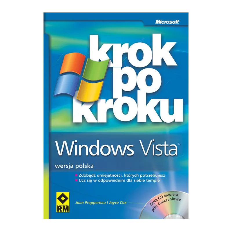 MICROSOFT WINDOWS VISTA KROK PO KROKU + CD - Wydawnictwo RM