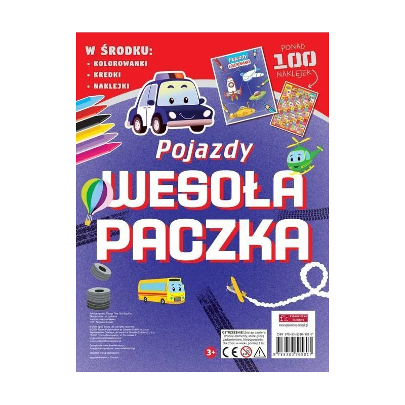 POJAZDY. WESOŁA PACZKA