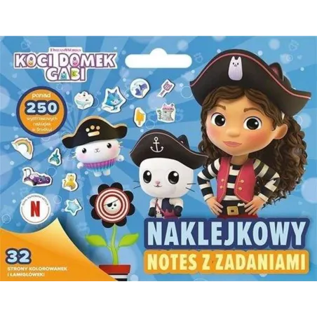 KOCI DOMEK GABI. NAKLEJKOWY NOTES Z ZADANIAMI