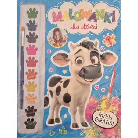 Krówka. Malowanki Dla Dzieci + Farbki Krówka. Malowanki Dla Dzieci + Farbki
