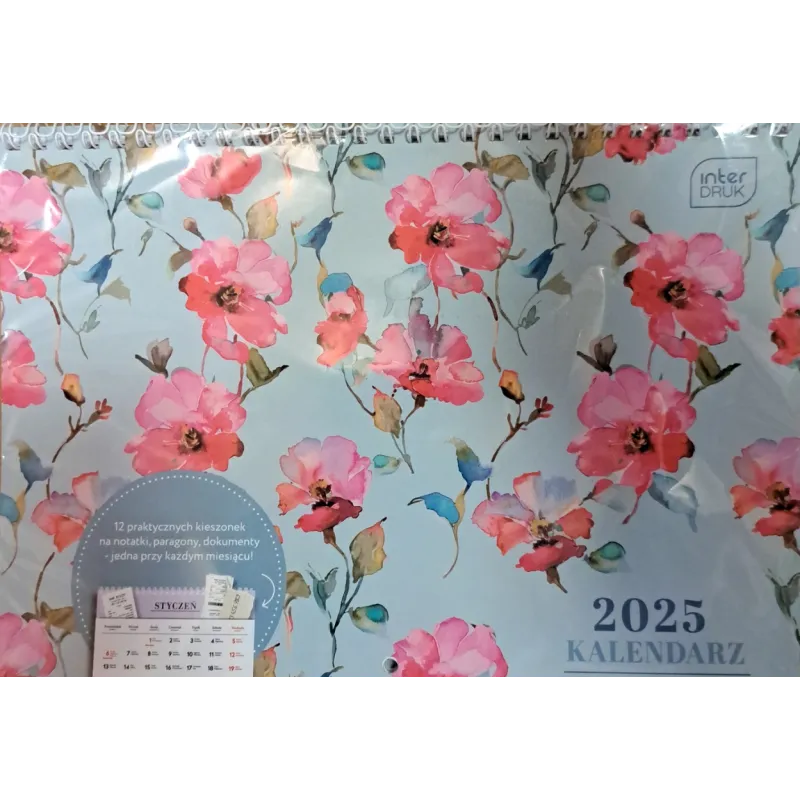 KALENDARZ 2025 12 PRAKTYCZNYCH KIESZONEK NA NOTATKI
