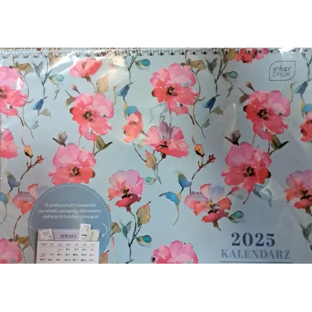 KALENDARZ 2025 12 PRAKTYCZNYCH KIESZONEK NA NOTATKI