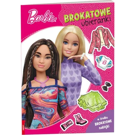 Barbie. Brkoatowe Ubieranki. Książeczka Z Naklejkami Barbie. Brkoatowe Ubieranki. Książeczka Z Naklejkami