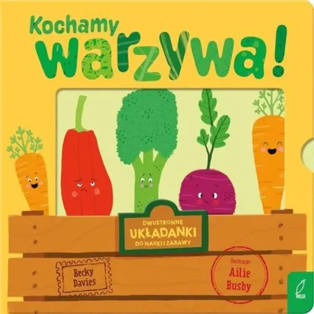 KOCHAMY WARZYWA! DWUSTRONNE UKŁADANKI DO NAUKI I ZABAWY