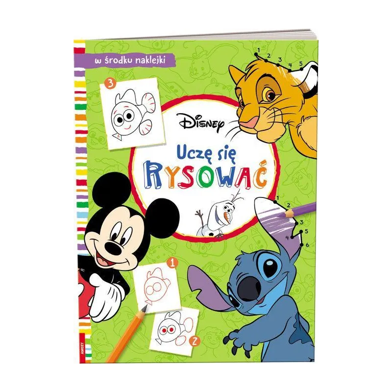 DISNEY. UCZĘ SIĘ RYSOWAĆ. KSIĄŻECZKA Z NAKLEJKAMI