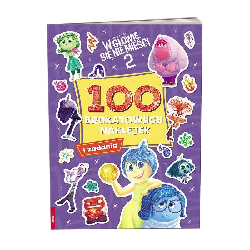 DISNEY W GŁOWIE SIĘ NIE MIEŚCI 2. 100 BROKATOWYCH NAKLEJEK I ZADANIA