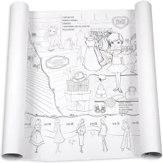 MODA I STYL KOLOROWANKA PODŁOGOWA XXL 100 X 70 CM