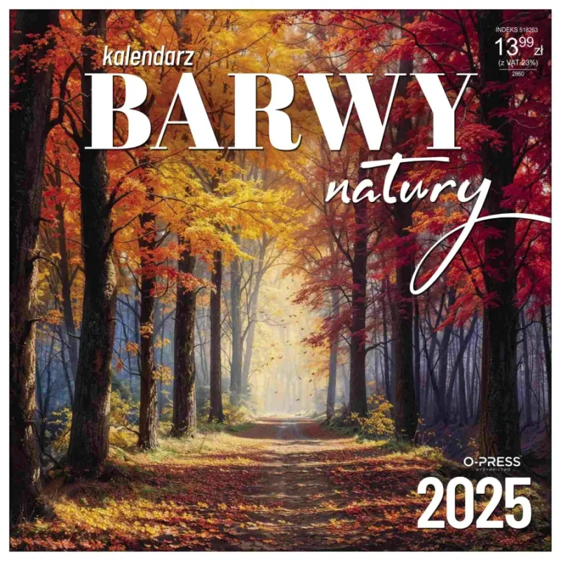KALENDARZ ŚCIENNY BARWY NATURY 2025