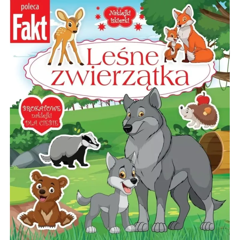 LEŚNE ZWIERZĄTKA. NAKLEJKI ISKIERKI