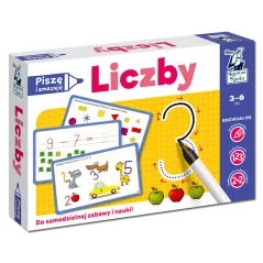 LICZBY. PISZĘ I ZMAZUJĘ. KAPITAN NAUKA 3-6 LAT