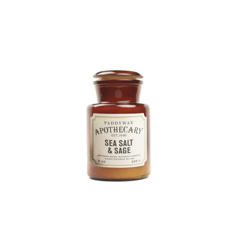 ŚWIECA ZAPACHOWA SOJOWA APOTHECARY SEA SALT & SAGE