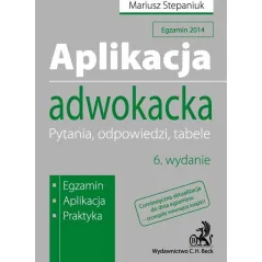 APLIKACJA ADWOKACKA PYTANIA ODPOWIEDZI TABELE - C.H.Beck